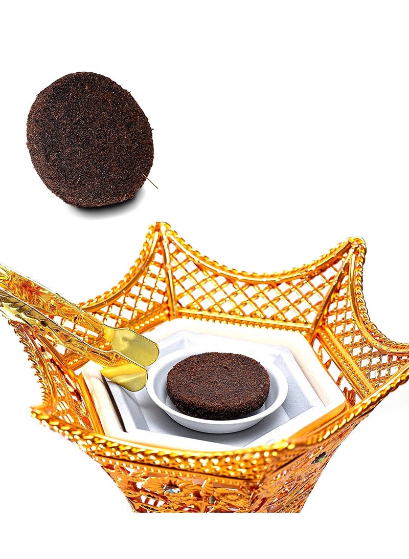 SAQOWARE Premium Bakhoor Charcoal Tong Gold Plated | Charcoal Tong for Incence Burner | Madkhan Charcoal Tong | Mabkhara Charcoal Tong | Oud Burner Steel Tong- Small - Image 3